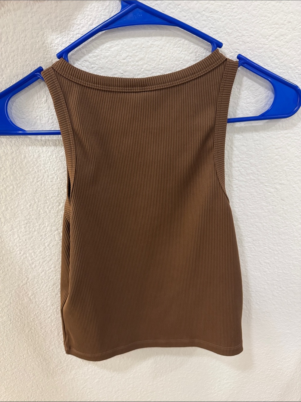 Divided Chestnut Ribbed Tank Top - Picture 3 of 3